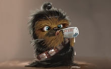 star wars baby chewbacca science fiction artwork 1920x1080 wallpaper 
